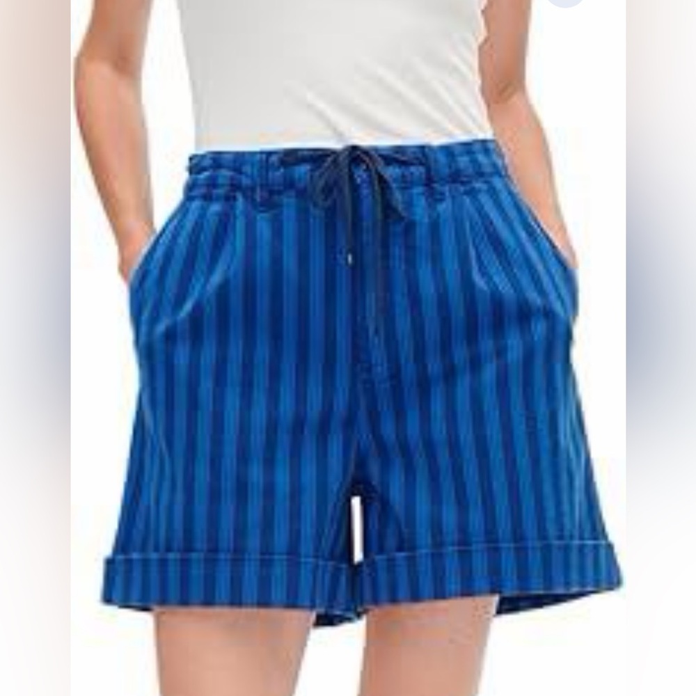 Baum Und Pferdgarten Nessa Shorts -Blue Depth Stripes Size Eu34 Or Us 2